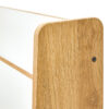 Ραφιέρα Crane pakoworld φυσικό-λευκό mdf 57x34x55εκ