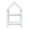 Ραφιέρα Montessori Zoilen pakoworld λευκό-μπλε mdf 50x30x80εκ