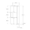 Ντουλάπα κουζίνας Guzel pakoworld σε sonoma απόχρωση 60x31.4x140εκ