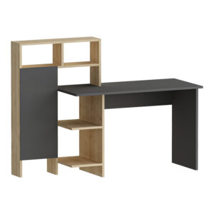 Ντουλάπι-στήλη Aurelius pakoworld ανθρακί-μόκα 29.5x29.5x183.6εκ