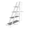 Βιβλιοθήκη Quina pakoworld σε oak απόχρωση 100x30x150εκ