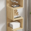 Ραφιέρα επιδαπέδια Pratel pakoworld σε oak απόχρωση 25x27x95εκ