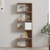 Βιβλιοθήκη Cascade pakoworld σε sonoma  απόχρωση 51.8x22x150εκ