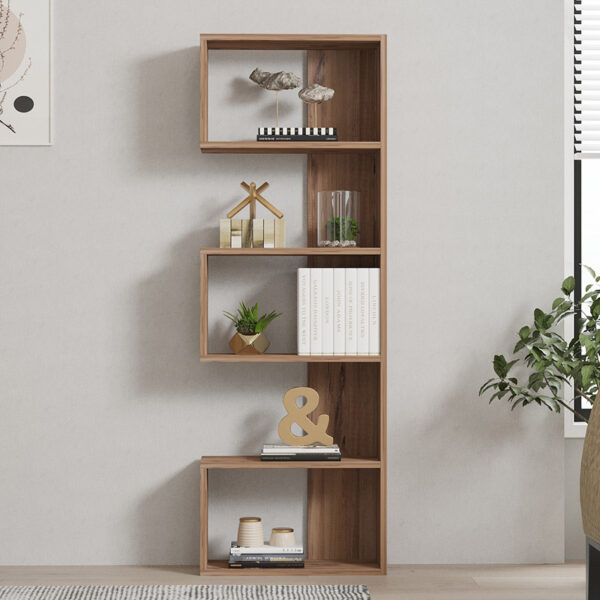Βιβλιοθήκη Cascade pakoworld σε sonoma  απόχρωση 51.8x22x150εκ