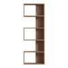 Βιβλιοθήκη Cascade pakoworld σε sonoma  απόχρωση 51.8x22x150εκ