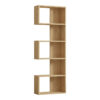 Βιβλιοθήκη Cascade pakoworld σε oak απόχρωση 51.8x22x150εκ