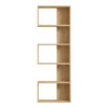 Βιβλιοθήκη Cascade pakoworld σε oak απόχρωση 51.8x22x150εκ
