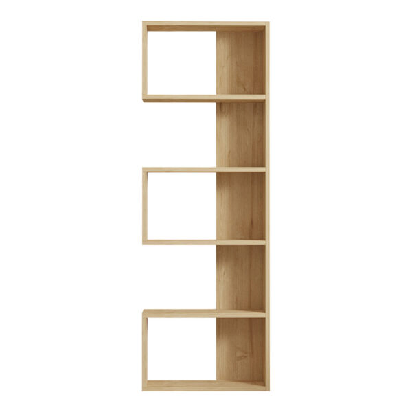 Βιβλιοθήκη Cascade pakoworld σε oak απόχρωση 51.8x22x150εκ