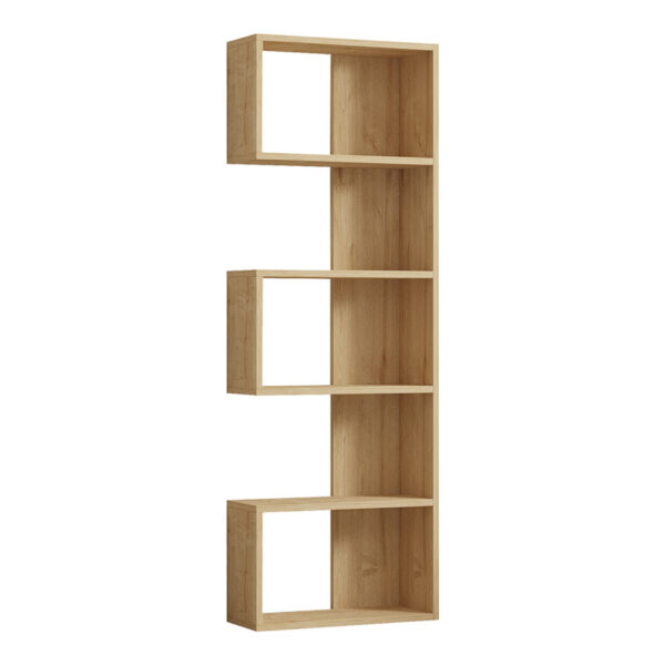Βιβλιοθήκη Cascade pakoworld σε oak απόχρωση 51.8x22x150εκ