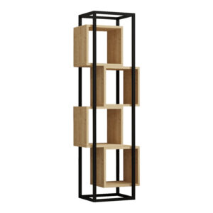 Έπιπλο πλυντηρίου Rasmus pakoworld ανθρακί-φυσικό 65x60x183.6εκ.