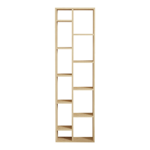 Βιβλιοθήκη Minicu pakoworld σε oak απόχρωση  44,4x19,6x150εκ