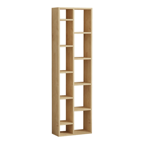 Βιβλιοθήκη Minicu pakoworld σε oak απόχρωση  44,4x19,6x150εκ