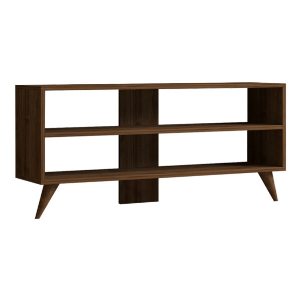 Έπιπλο τηλεόρασης Prestige pakoworld σε καρυδί απόχρωση 120x29,6x50εκ