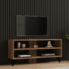 Έπιπλο τηλεόρασης Prestige pakoworld σε sonoma απόχρωση 120x29,6x50εκ