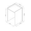 Έπιπλο πλυντηρίου Cuci pakoworld σε oak απόχρωση 60x62x99εκ