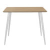 Τραπέζι Cuba pakoworld MDF sonoma-λευκό 70x70x75εκ