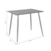 Τραπέζι Cuba pakoworld MDF sonoma-λευκό 70x70x75εκ