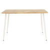 Τραπέζι Cuba pakoworld MDF sonoma-λευκό 120x80x75εκ