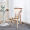 Καρέκλα Melia pakoworld rubberwood σε φυσική απόχρωση 45x51x87εκ (Σετ 4 τεμ.)
