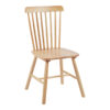 Καρέκλα Melia pakoworld rubberwood σε φυσική απόχρωση 45x51x87εκ (Σετ 4 τεμ.)