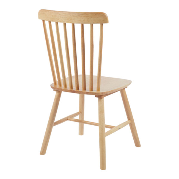 Καρέκλα Melia pakoworld rubberwood σε φυσική απόχρωση 45x51x87εκ (Σετ 4 τεμ.)
