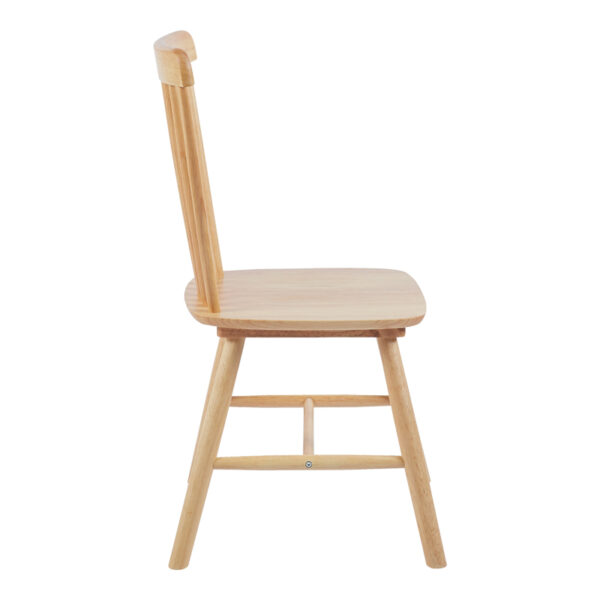 Καρέκλα Melia pakoworld rubberwood σε φυσική απόχρωση 45x51x87εκ (Σετ 4 τεμ.)