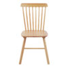 Καρέκλα Melia pakoworld rubberwood σε φυσική απόχρωση 45x51x87εκ (Σετ 4 τεμ.)