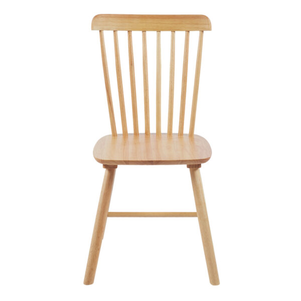 Καρέκλα Melia pakoworld rubberwood σε φυσική απόχρωση 45x51x87εκ (Σετ 4 τεμ.)