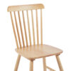 Καρέκλα Melia pakoworld rubberwood σε φυσική απόχρωση 45x51x87εκ (Σετ 4 τεμ.)