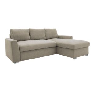 Καναπές 3θέσιος Tranquil pakoworld ύφασμα μπουκλέ γκρι 228x90x74εκ