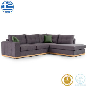 Καναπές 3θέσιος Tranquil I pakoworld ύφασμα μπουκλέ κρεμ 228x90x74εκ
