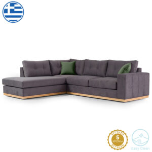 Καναπές 3θέσιος Tranquil I pakoworld ύφασμα μπουκλέ κρεμ 228x90x74εκ