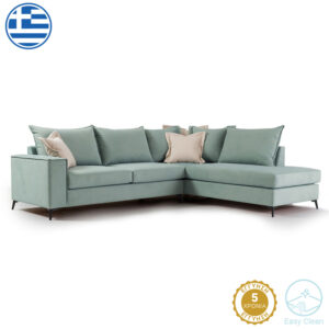 Καναπές 3θέσιος PWF-0574 pakoworld δεξιά γωνία μπεζ 255x120x85εκ