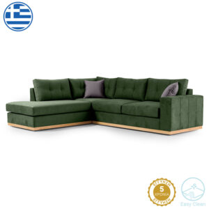 Καναπές 3θέσιος Tranquil I pakoworld ύφασμα μπουκλέ κρεμ 228x90x74εκ