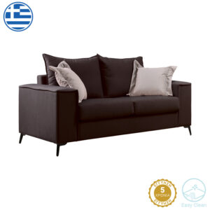 Τραπέζι Rogemi pakoworld γκρι mdf-μαύρο μέταλλο 160-200x90x75εκ