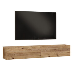 Έπιπλο τηλεόρασης επιτοίχιο Dello pakoworld λευκό-sonoma 180x31.6x29.6εκ