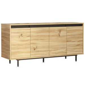 Πολυθρόνα Ganny pakoworld teak ξύλο σε φυσική απόχρωση 59x56x71εκ