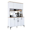 Ντουλάπα κουζίνας Cordie pakoworld λευκό μελαμίνης 120x40x184.2εκ