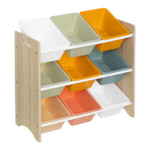 Τραπέζι Witte pakoworld MDF/Metal σε sonoma απόχρωση με λευκο πόδι 110x70x76εκ
