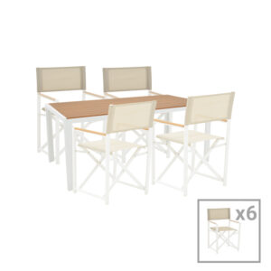 Τραπέζι Zoekrin Inart λευκό mdf 200x100x76εκ