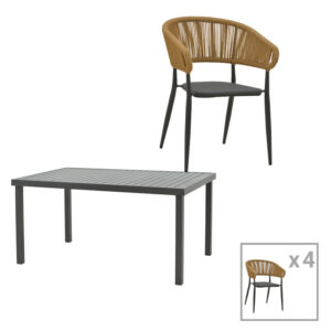 Τραπέζι Zoekrin Inart λευκό mdf 200x100x76εκ