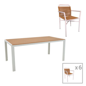 Τραπέζι Zoekrin Inart λευκό mdf 200x100x76εκ