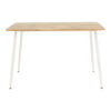 Τραπεζαρία Cuba-Parker pakoworld σετ 5τεμ sonoma-λευκό 120x80x75εκ