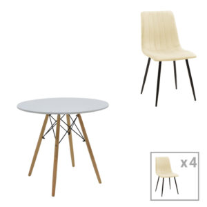 Ντουλάπι-στήλη Romane pakoworld φυσικό 62.2x37.4x155.4εκ