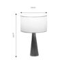 Επιτραπέζιο φωτιστικό Kalito pakoworld ivory-καφέ Φ24x45εκ