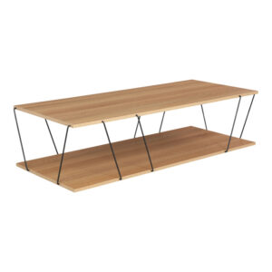 Τραπέζι σαλονιού RIANO pakoworld χρώμα sonoma 89,5x49,5x42,5εκ
