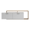 Έπιπλο τηλεόρασης Tobler pakoworld σε oak- λευκή απόχρωση 170x40x53εκ