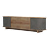 Έπιπλο τηλεόρασης Zafore  pakoworld σε oak-καφέ antique απόχρωση 180x33x50εκ