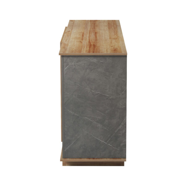 Μπουφές Zafore  pakoworld σε oak - καφέ antique απόχρωση 180x45x80εκ