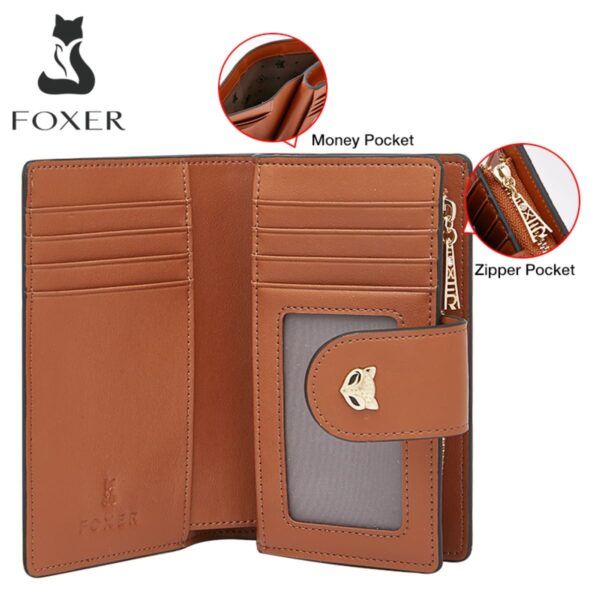 Γυναικείο  PVC πορτοφόλι  Foxer 230046F καφέ
